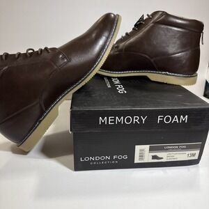 London Fog Men's LFM‎ Tyler Chukka Brown Size 13 Men's NEW